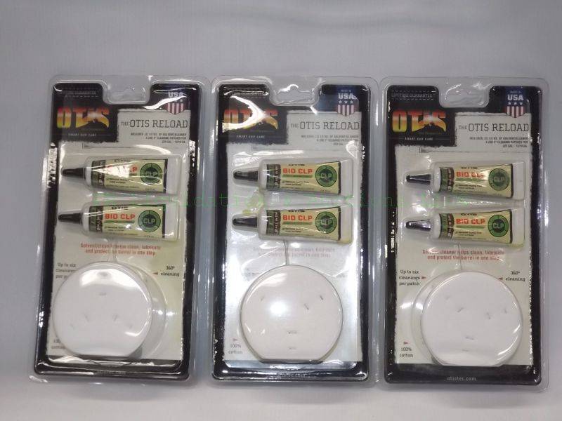 lot 648 image: NEW Otis reload cleaning patches & solvent kits