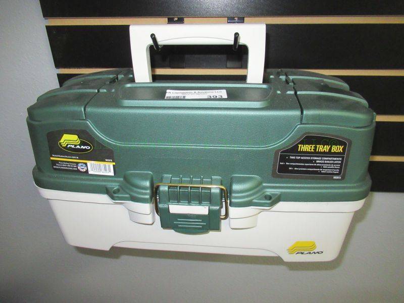 lot 393 image: NEW Plano three tray tackle box