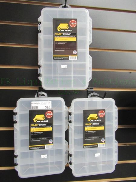 lot 396 image: NEW Plano Prolatch stowaway tackle boxes