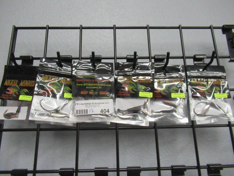 lot 404 image: NEW Wicked Weights fishing lures