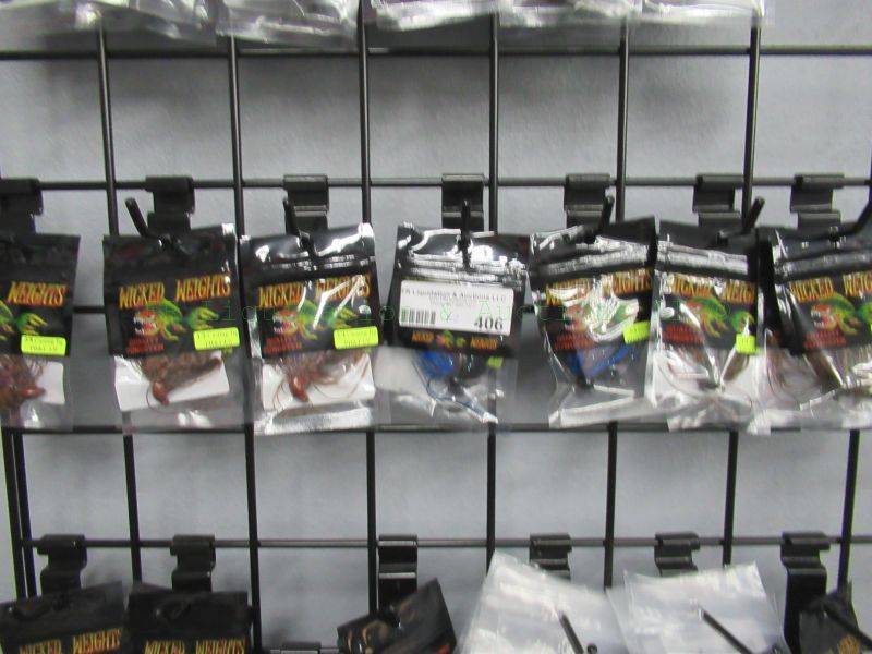 lot 406 image: NEW Wicked Weights fishing lures