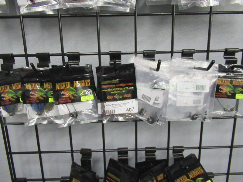 lot 407 image: NEW Wicked Weights fishing lures