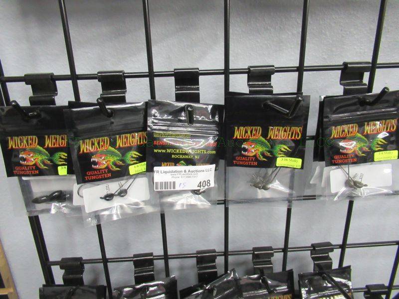 lot 408 image: NEW Wicked Weights fishing lures