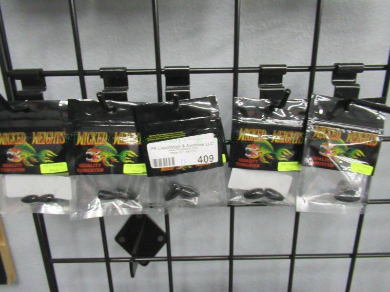 lot 409 image: NEW Wicked Weights fishing lures