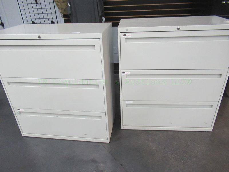 lot 416 image: Hon lateral file cabinets