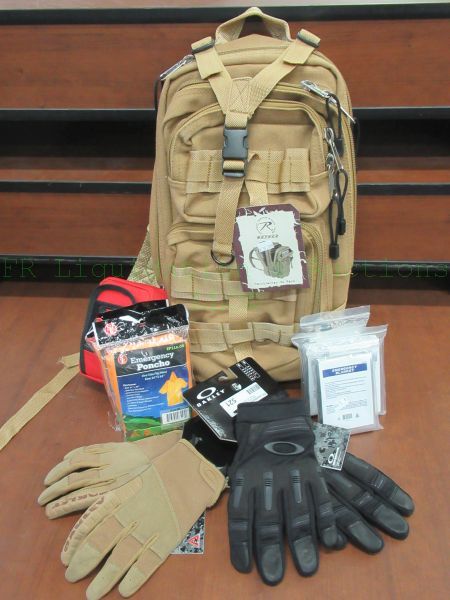 lot 521 image: Assorted outdoor gear, Oakley gloves, Rothco tactical backpack and more