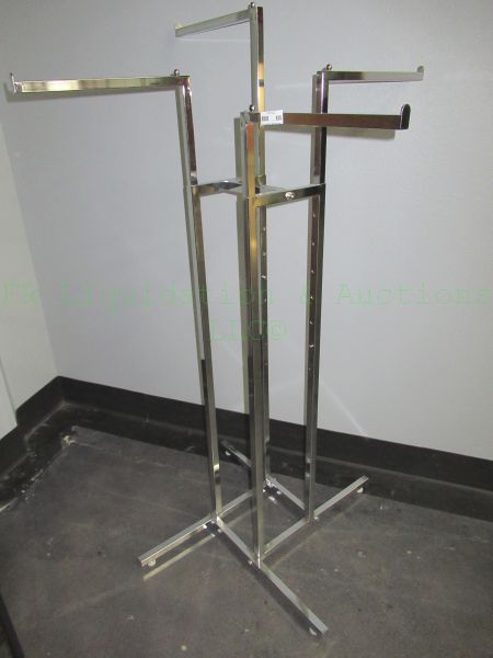 lot 535 image: Chrome commercial clothing rack
