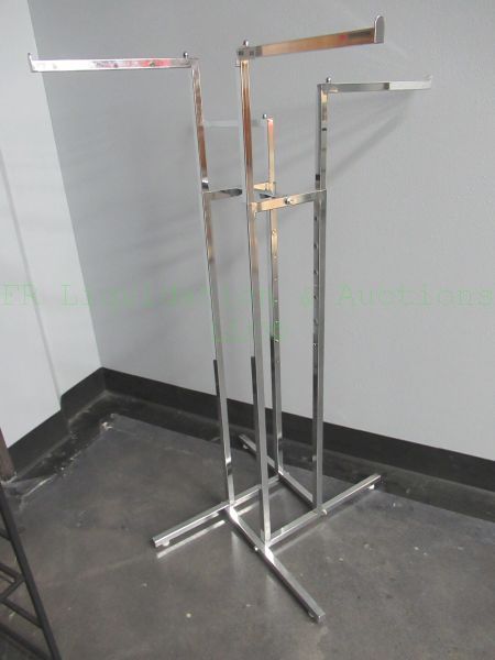 lot 539 image: Chrome commercial clothing rack