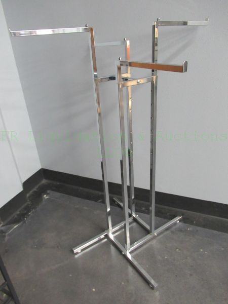 lot 544 image: Chrome commercial clothing rack