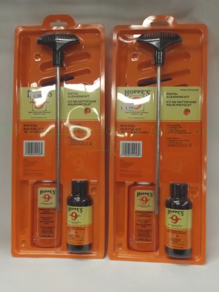lot 650 image: NEW Hoppes 9 pistol cleaning kits