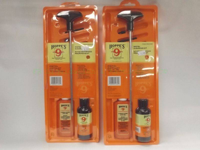 lot 651 image: NEW Hoppes 9 pistol cleaning kits