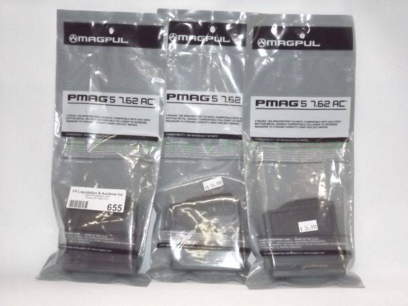lot 655 image: NEW PMAG5 308Winchester 7.62 AC 5 round magazine