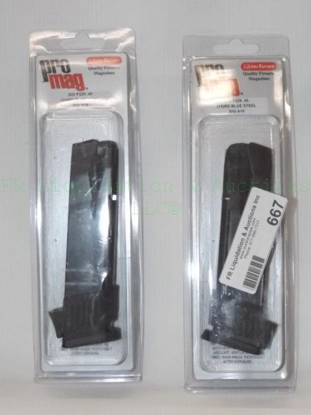 lot 667 image: NEW Pro Mag pistol magazines Sig P229