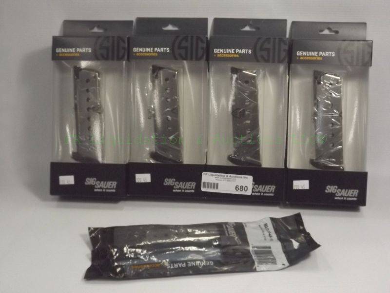 lot 680 image: NEW Genuine Sig Sauer P220 pistol magazines