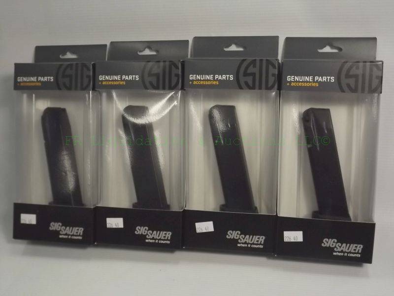 lot 689 image: NEW Genuine Sig Sauer P226 pistol magazines