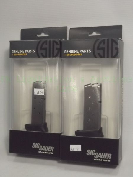 lot 694 image: NEW Genuine Sig Sauer 938 pistol magazines