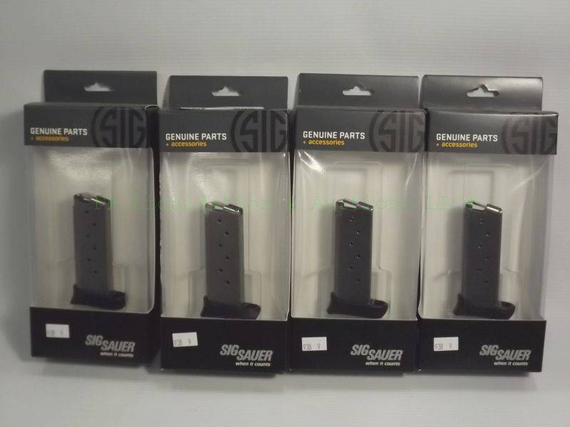 lot 696 image: NEW Genuine Sig Sauer 938 pistol magazines