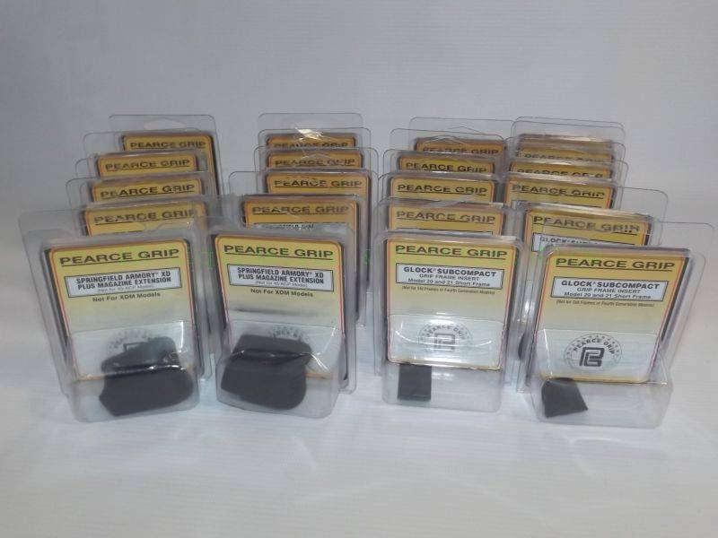 lot 698 image: NEW Pearce grip Glock, Springfield pistol grip extensions