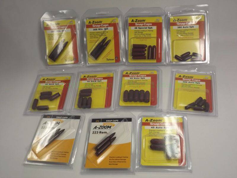 lot 906 image: NEW A-zoom snap caps assorted calibers