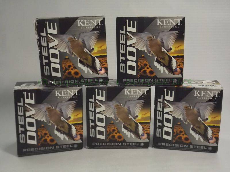 lot 725 image: Kent cartridge 20 ga. 2-34 steel dove load shotgun shells