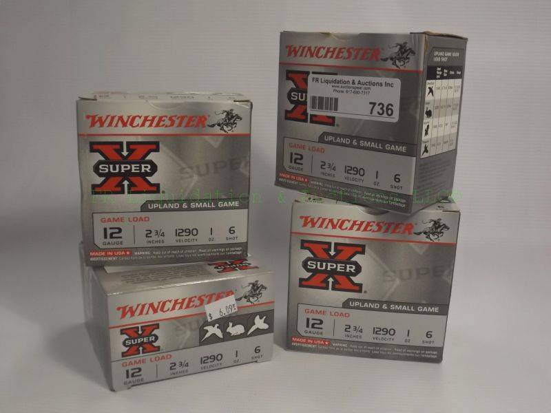 lot 736 image: Winchester Super X 12 gauge 2-34 shotgun ammunition