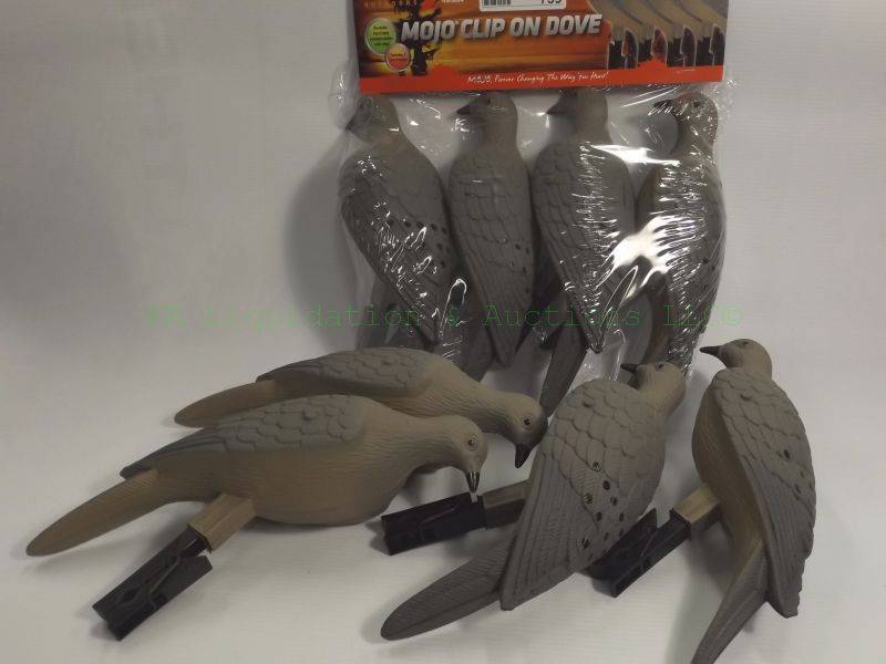 lot 739 image: Mojo clip on dove decoys model HW9004, 8 doves total