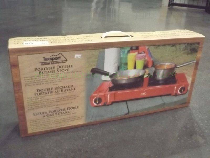 lot 742 image: NEW Texsport portable double butane stove