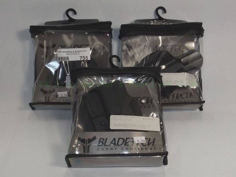 lot 755 image: NEW Bladetech pistol holsters for 1911 commander, OWD XDM & XD