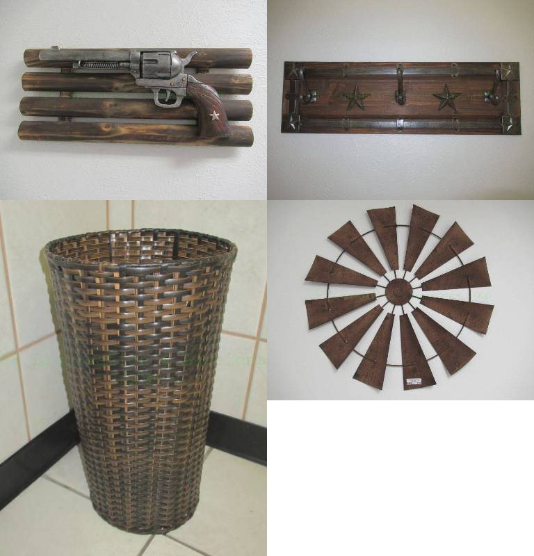 lot 379 image: Western theme wall hangings