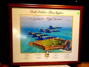 lot 18 image: 2005 BLUE ANGELS LOUISVILLE SQUADRON SIGNED PHOTO