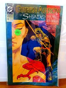 lot 26 image: Green Arrow 63 DC Comics 1992 The Hunt for the Red Dragon Part One