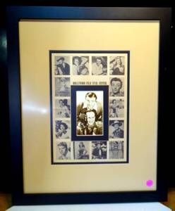 lot 69 image: VINTAGE HOLLYWOOD FILM STAR CENTER ABBOTT & COSTELLO - DOUBLE MATTED AND FRAMED