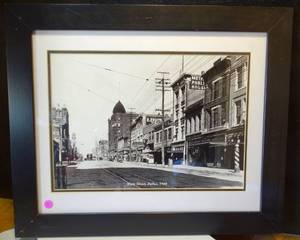 lot 78 image: CIRCA MAIN STREET DALLAS, TX PHOTO (1900) CUSTOM FRAMED