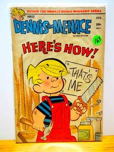 lot 163 image: VINTAGE Dennis the Menace - Heres How - Fawcett Comics - 1973 $