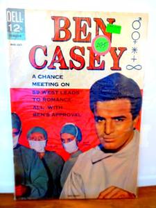 lot 295 image: VINTAGE BEN CASEY #7 CAST PHOTO COVER DELL SILVER-AGE 1963 $$