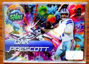 lot 1 image: ONE OF A KIND - Dak Prescott 11 2025 Wild Card Splat Galactic $$