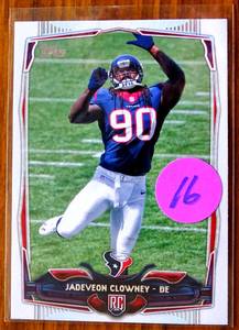 lot 16 image: 2014 Topps Chrome Jadeveon Clowney #120 (RC)