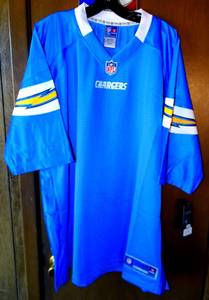 lot 33 image: OFFICIAL NFL PLAYERS - SAN DIEGO CHARGERS PRO LINE XXL JERSEY WITH TAGS