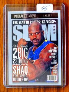 lot 45 image: SHAQUILLE ONEAL 2020-21 Panini Hoops SLAM Magazine INSERT