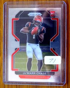 lot 71 image: HOT ROOKIE CARD - 2021 Panini Prizm #337 JaMarr Chase RC (BENGALS) 