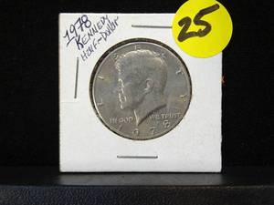 lot 25 image: 1978 KENNEDY HALF DOLLAR
