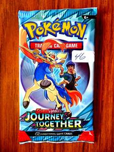 lot 46 image: Pokemon Journey Together Booster Pack - 10 Cards  Pack - Random Art - SEALED
