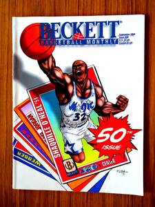 lot 93 image: Beckett Basketball Monthly - Sept. 1994 #50 - Shaq Cover $$