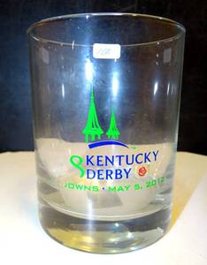 lot 108 image: OFFICIAL 2012 KENTUCKY DERBY BOURBON GLASS $$