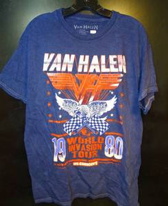 lot 142 image: AUTHENTIC 1980 VAN HALEN CONCERT TOUR TEE SHIRT - SIZE LARGE