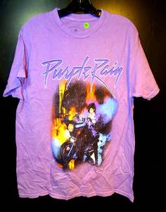 lot 181 image: AUTHENTIC The Prince Estate Purple Motorcycle T-Shirt - 100% Cotton Size Large