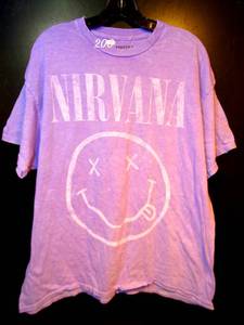 lot 200 image: AUTHENTIC NIRVANA 100% COTTON BAND TEE SHIRT - SIZE XL