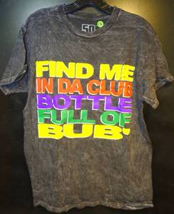 lot 236 image: AUTHENTIC 50 Cent Find Me In Da Club TEE MEDIUM Black G-Unit Rap Hip Hop Streetwear $$