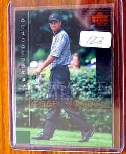 lot 123 image: 2001 Upper Deck Tiger Woods #106 -NRMMT