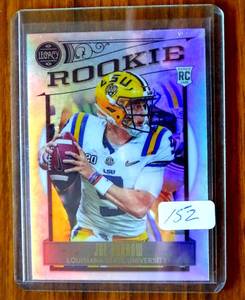 lot 152 image: 2020 Panini Chronicles Legacy Joe Burrow Silver Prizm Rookie RC #201 Bengals